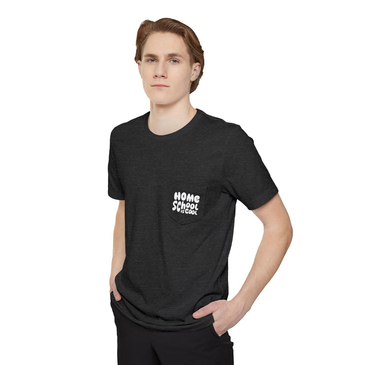 Unisex Adult Size Pocket T-Shirt | Homeschool is Cool - Casual Tee, Homeschool Gift, Everyday Wear, Comfortable Style