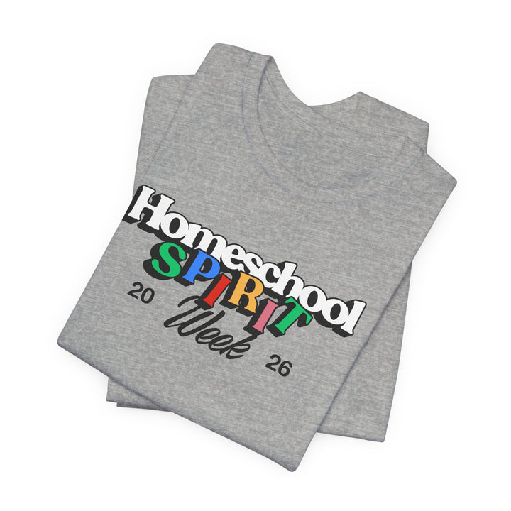 Homeschool Spirit Week Adult T-Shirt | Homeschool Mom & Dad Apparel, Retro Parent Learning Tee