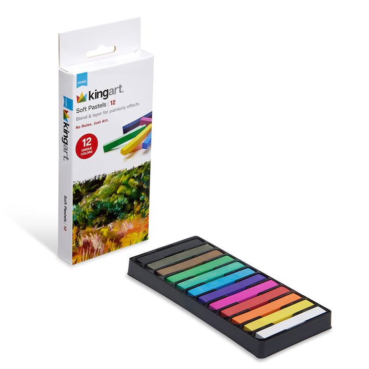 Soft Square Pastels Full Sticks - 12 pc