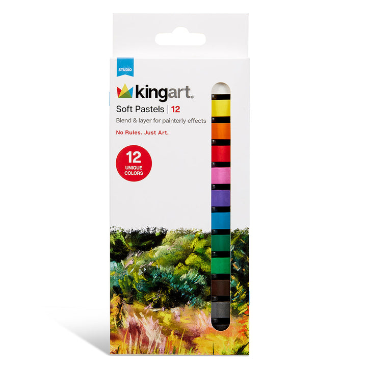 Soft Square Pastels Full Sticks - 12 pc