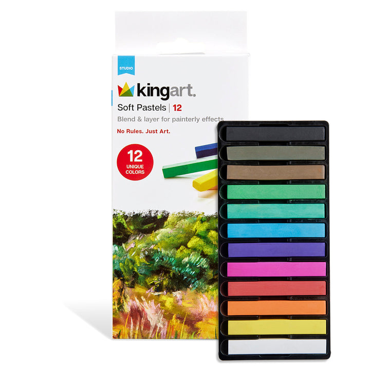 Soft Square Pastels Full Sticks - 12 pc
