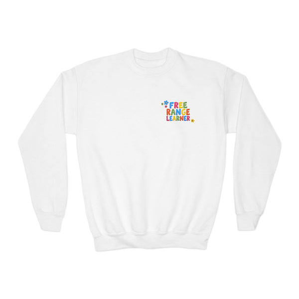 Youth Unisex Embroidered Crewneck | The Homeschooler - Back-to-School Custom Sweatshirt, Premium Student Apparel