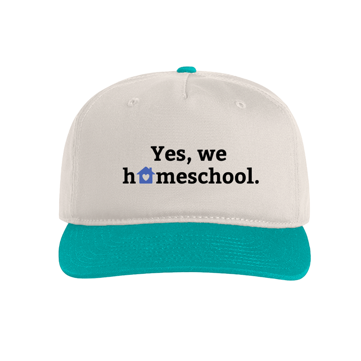 Embroidered Two-Tone Cap | The Homeschooler - Back-to-School Adjustable Hat, Student Accessory Gear