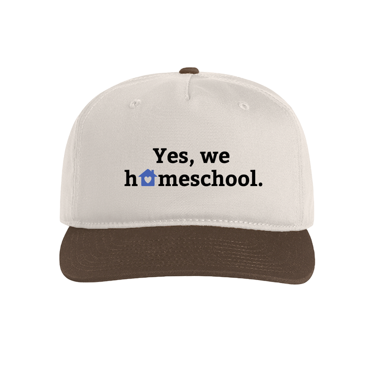 Embroidered Two-Tone Cap | The Homeschooler - Back-to-School Adjustable Hat, Student Accessory Gear
