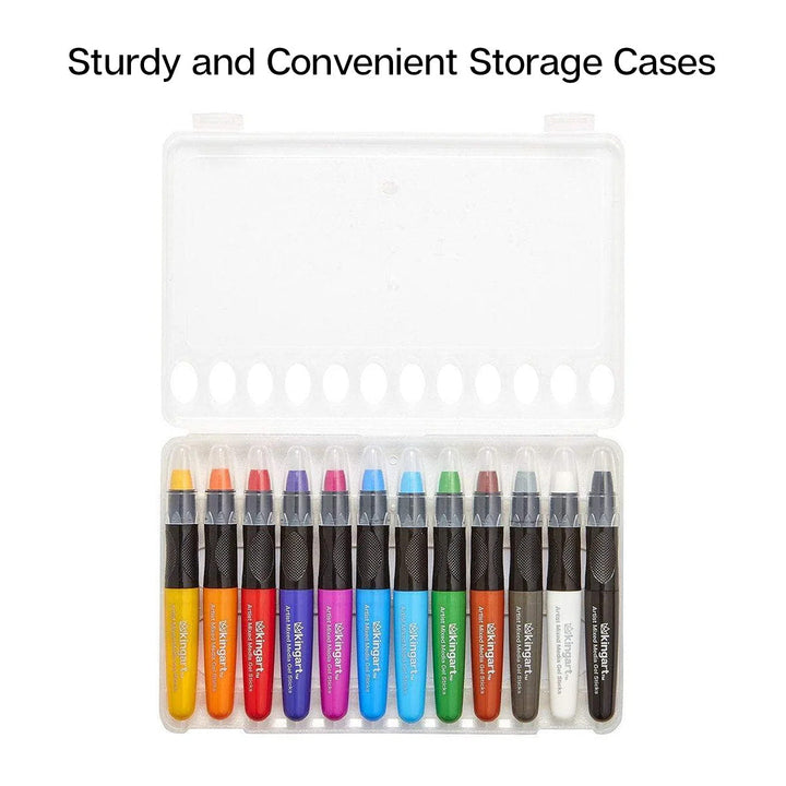 Mixed Media Gel Stick Crayon Set - 12 Colors
