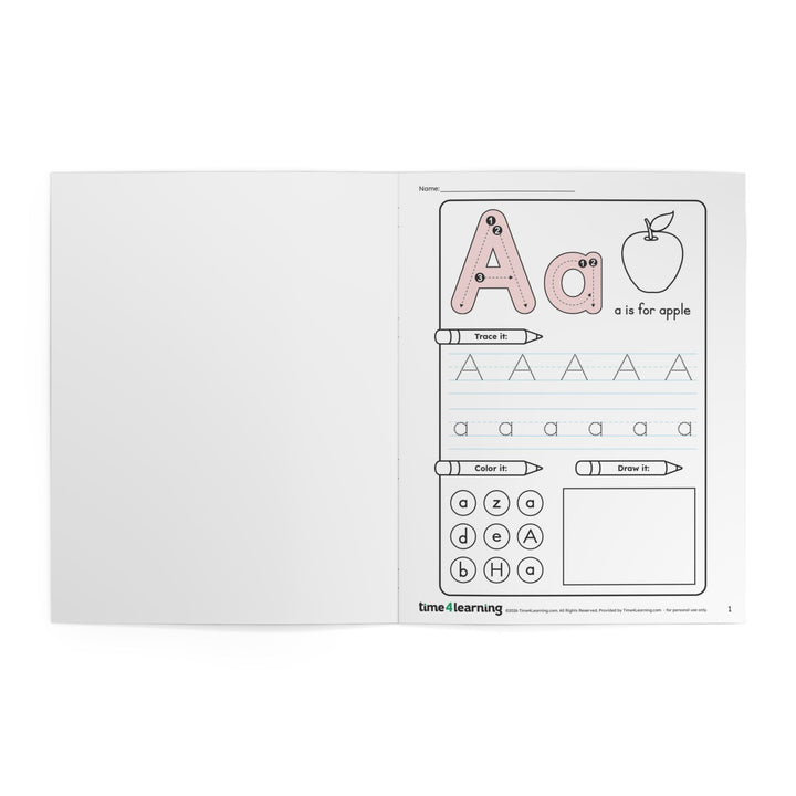 Everyday Learning Alphabet Practice Workbook | The Early Learner - Back-to-School Letter Tracing Activity Book, Kindergarten & Pre-K Handwriting Tool