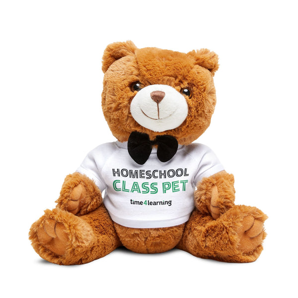 Teddy Bear | Homeschool Class Pet - Cuddly Companion, Gift for Homeschool Kids, Soft Toy for Back to Homeschool
