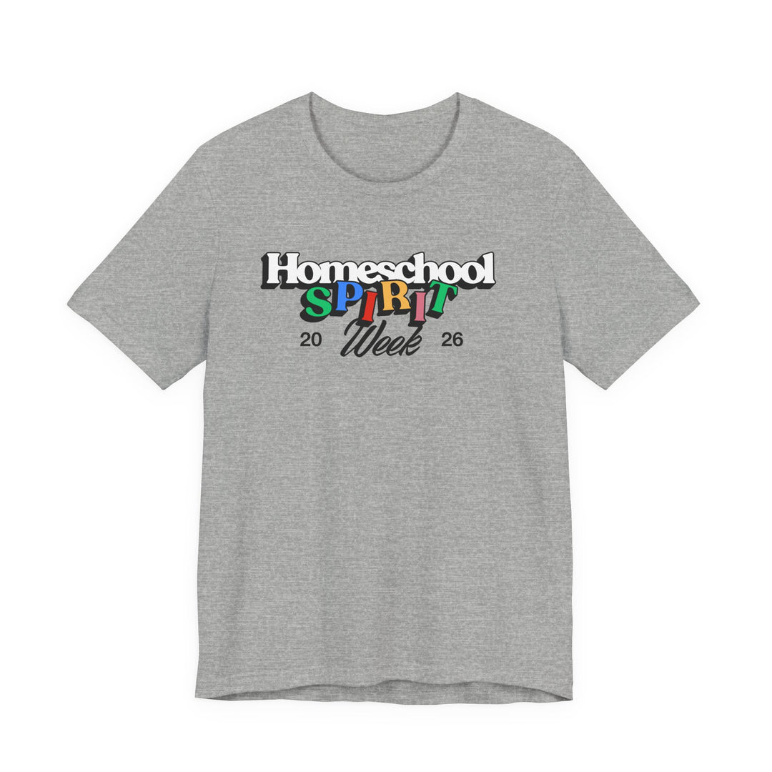 Homeschool Spirit Week Adult T-Shirt | Homeschool Mom & Dad Apparel, Retro Parent Learning Tee