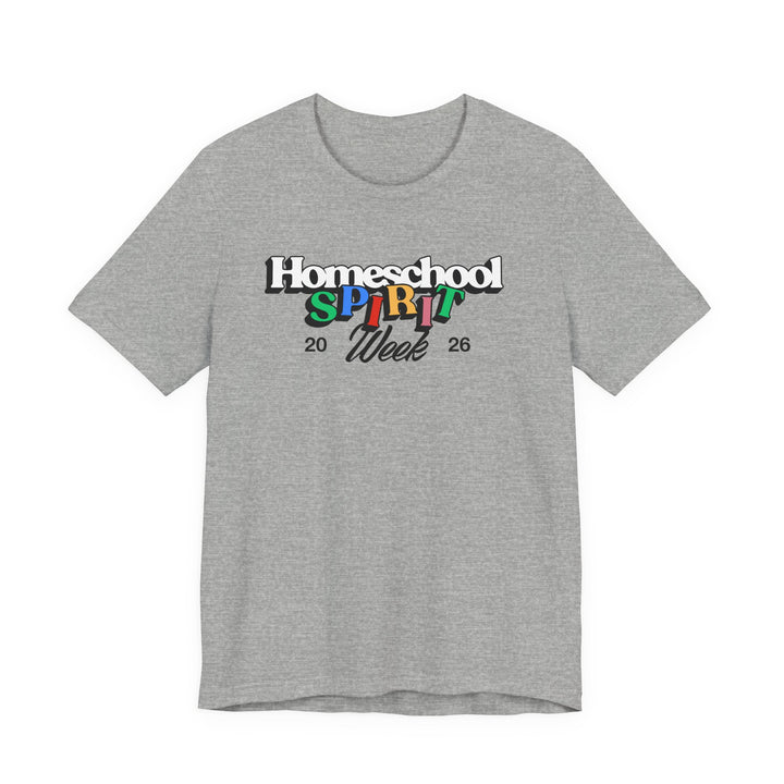Homeschool Spirit Week Adult T-Shirt | Homeschool Mom & Dad Apparel, Retro Parent Learning Tee
