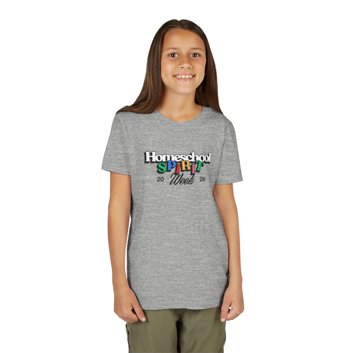 Homeschool Spirit Week Youth T-Shirt | Retro Homeschooling Shirt for Kids, Student Learning Tee
