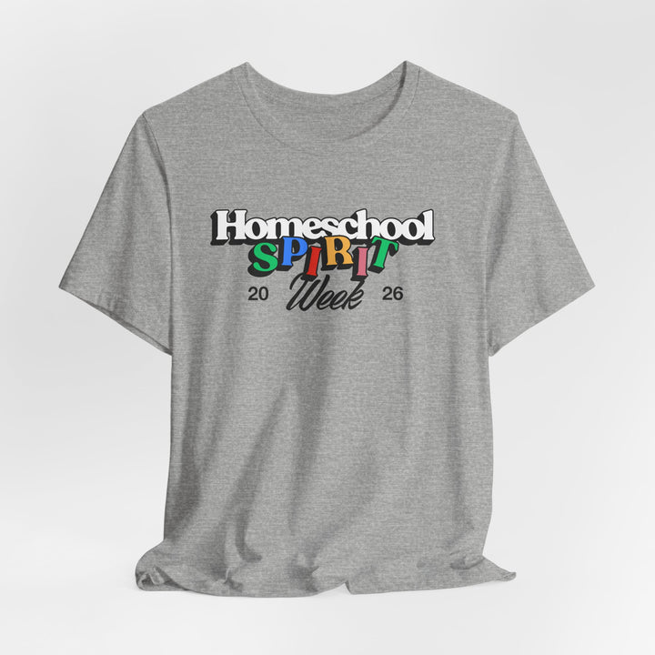 Homeschool Spirit Week Adult T-Shirt | Homeschool Mom & Dad Apparel, Retro Parent Learning Tee