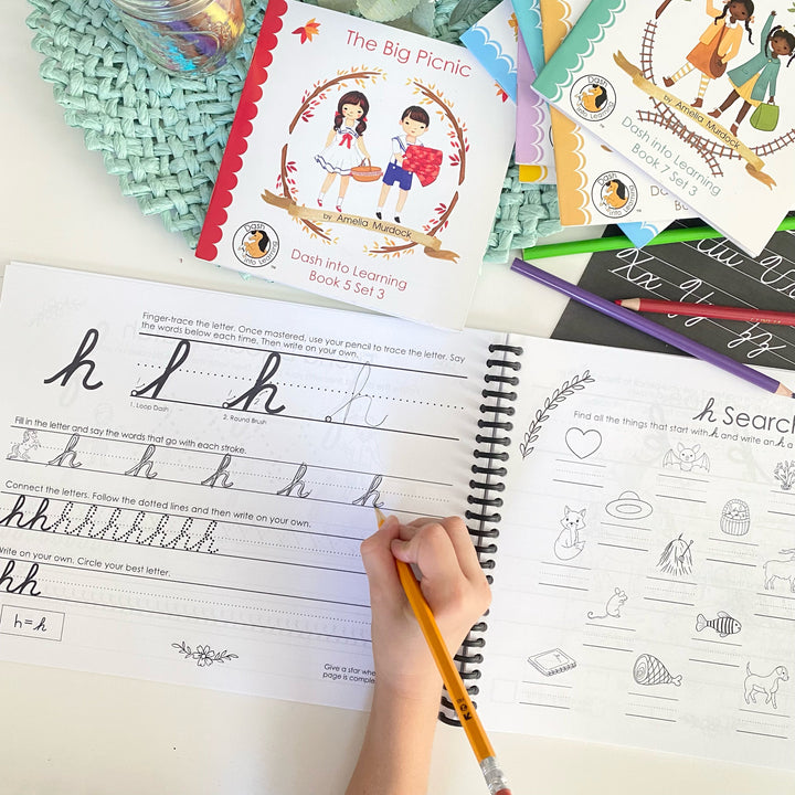 Cursive Book 1: Elementary Foundational Cursive Instruction Workbook
