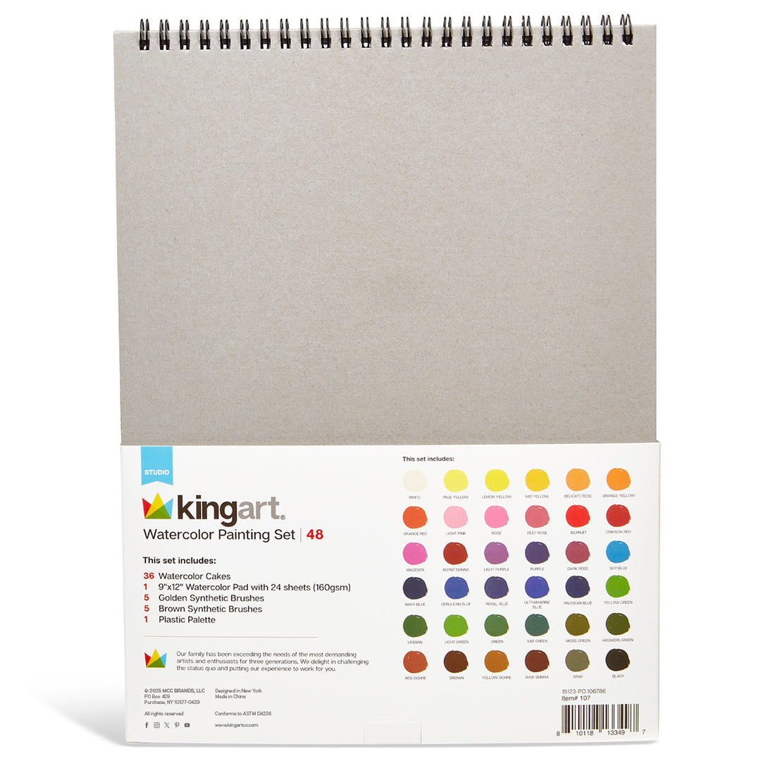 Watercolor Paint Set 48 pc