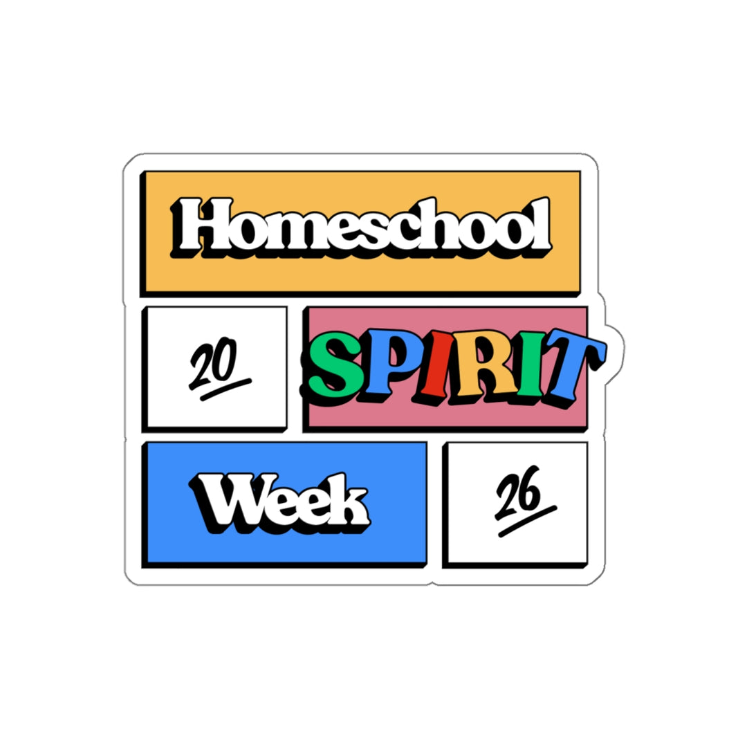 Homeschool Spirit Week Ultimate Bundle | Merch & Art Supplies Kit, Shirt, Sticker & Craft Set
