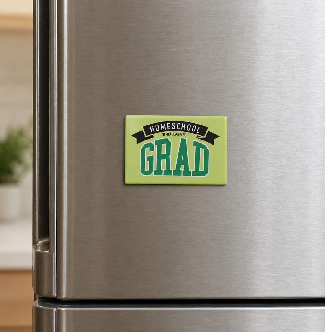 2x3 Button Magnet | Class of 2026 - Commemorative Fridge Magnet, Daily Homeschool Achievement Keepsake