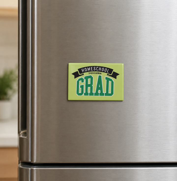 2x3 Button Magnet | Class of 2026 - Commemorative Fridge Magnet, Daily Homeschool Achievement Keepsake