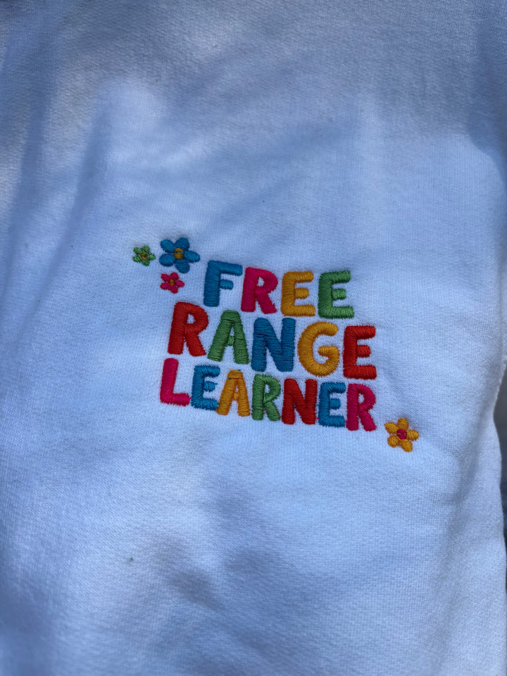 Youth Unisex Embroidered Crewneck | The Homeschooler - Back-to-School Custom Sweatshirt, Premium Student Apparel
