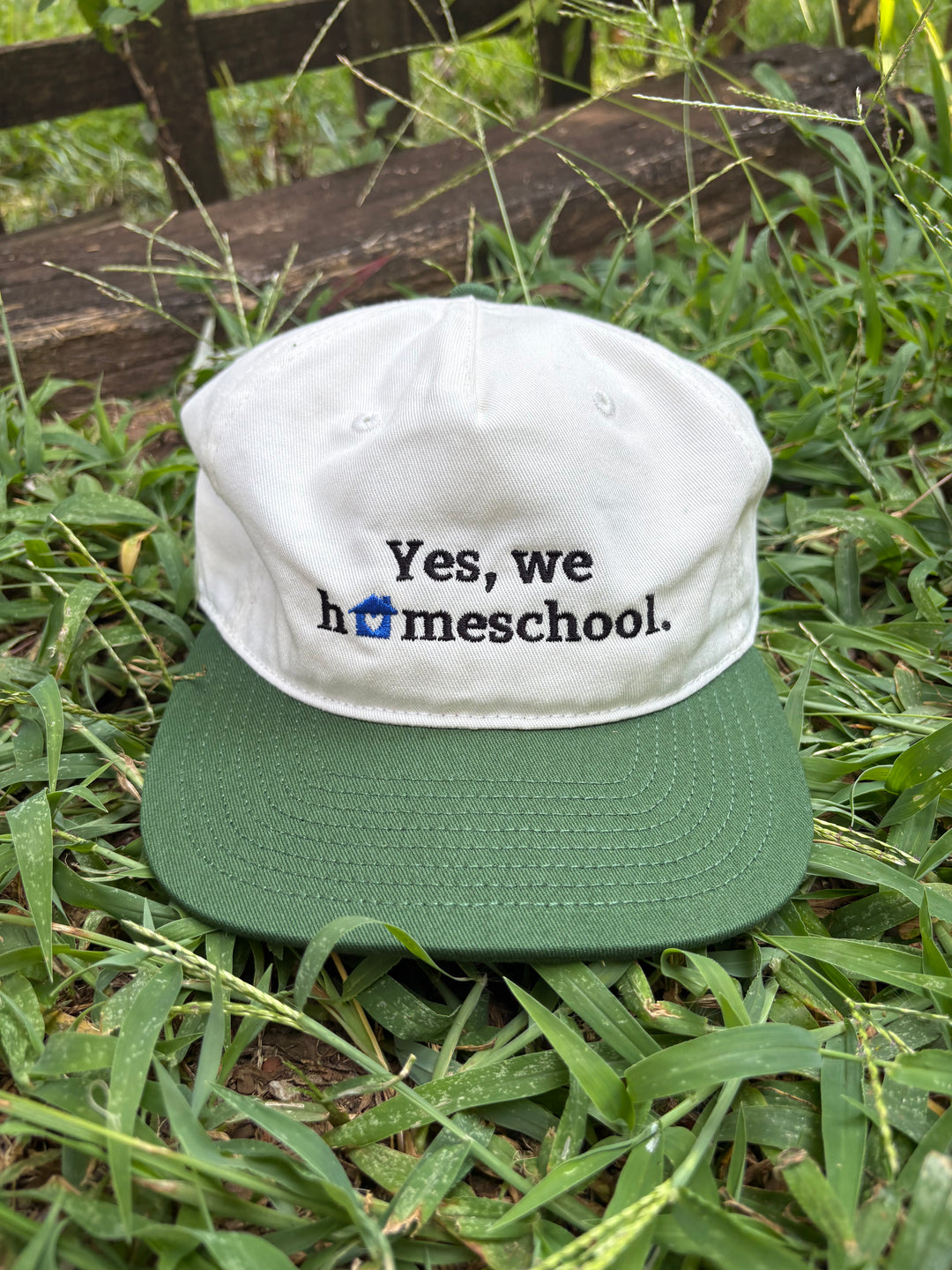 Embroidered Two-Tone Cap | The Homeschooler - Back-to-School Adjustable Hat, Student Accessory Gear